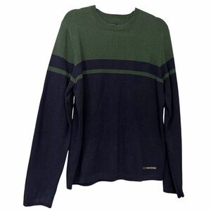 Abercrombie & Fitch Green Knit Crewneck Sweater vintage 90s Y2K